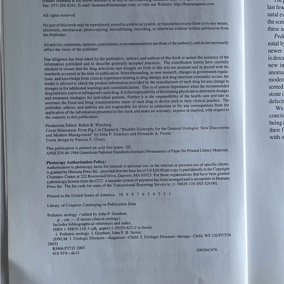 Pediatric Urology Hardcover Book - Picture 7 of 8